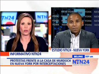 Organizador de protestas contra Rupert Murdoch habla en exclusiva para NTN24