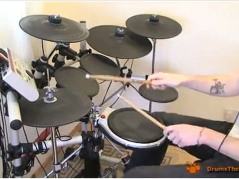 One (Lars Ulrich/Metallica) Verse Drum Beat - Free Drum Lesson