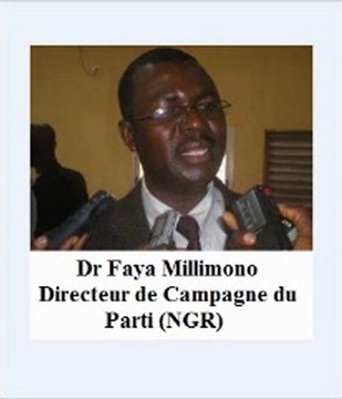 INTERVIEW FAYA MILLIMONO, DIRECTEUR DE CAMPAGNE DE LA NGR