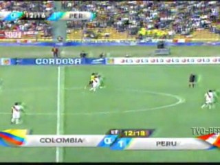 Perú vence a Colombia 2- 0, en la Copa América, July 16, 2011