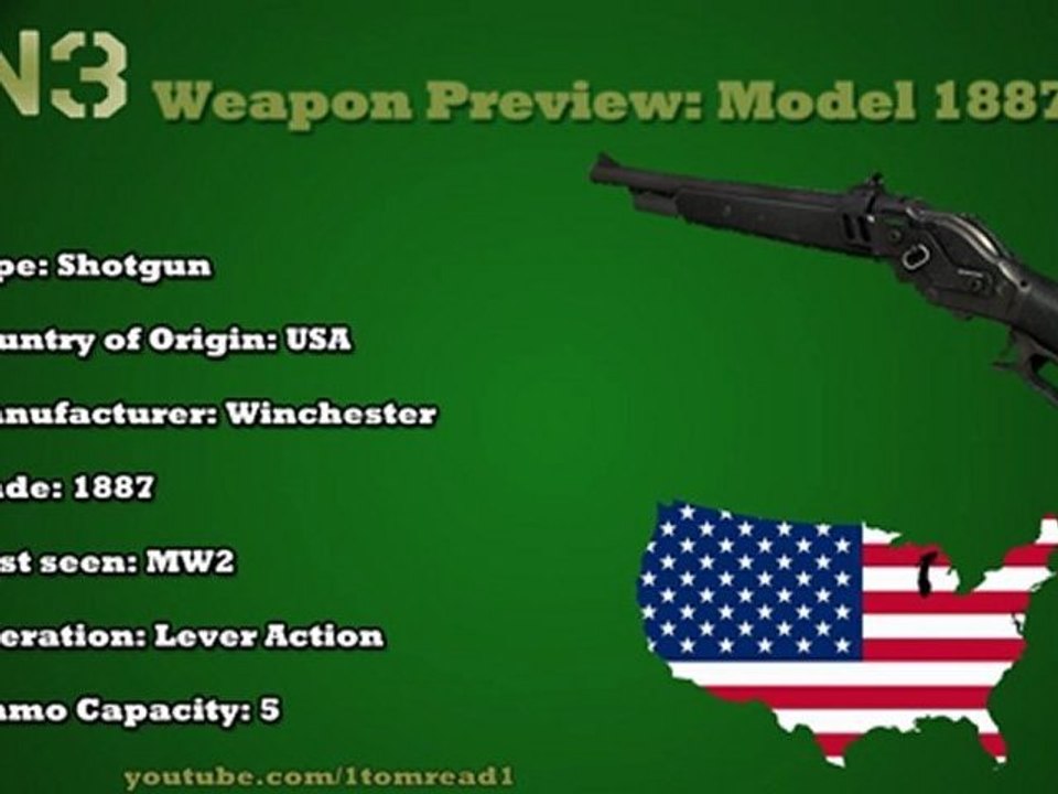 Modern Warfare 3 - Gun Information - Model 1887 | Episode 10