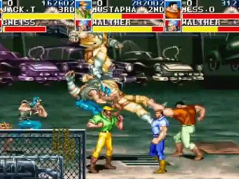 Cadillacs Dinosaurs Arcade - 3 players Playthrough 2-6