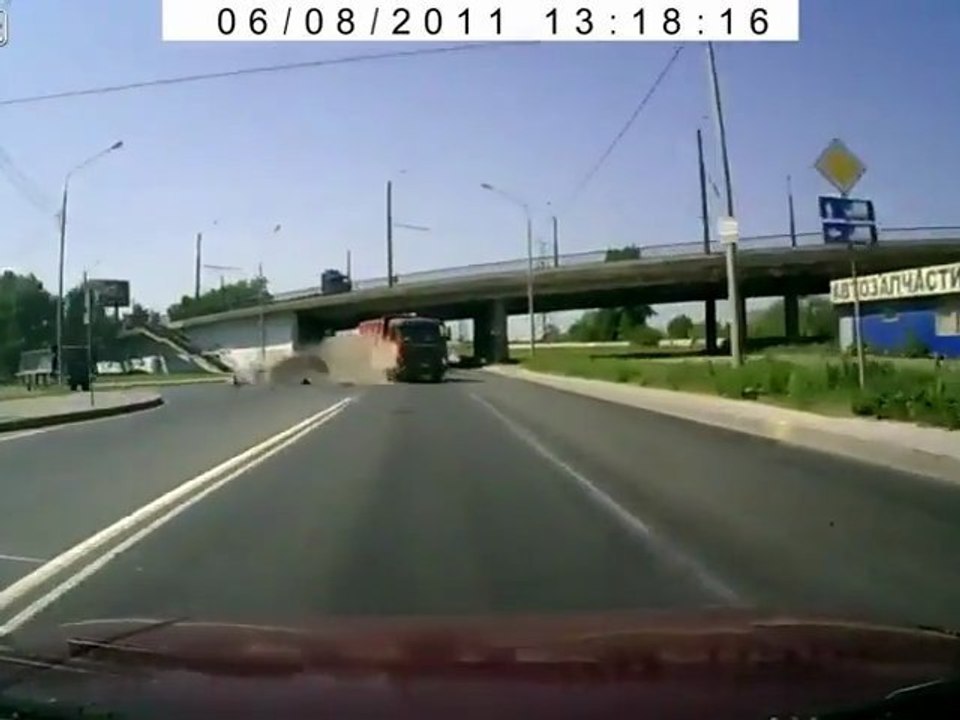 Car VS Truck Crash
