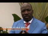 Premiere apparition publique video de Charles Ble Goude, Pdt du COJEP