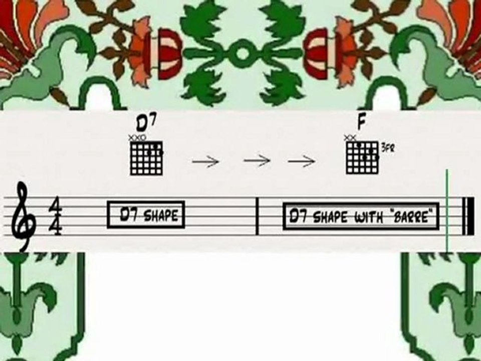CRRochaGuitar Channel Chords Lesson 3 -Shapes with Barre