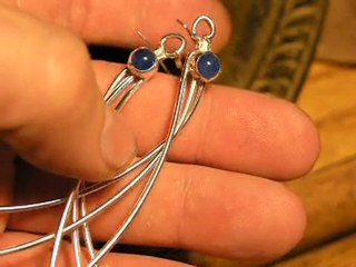 Sterling Blue Apatite Earrings