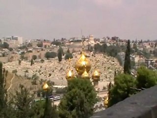 Courtyard of the Dominus Flevit Church