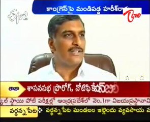 TRS Leader Harish Rao Fires On Congress govt