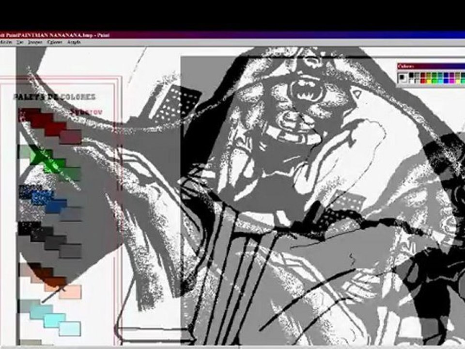 SPECIAL - Drawing With Paint Batman - Como dibujar a Batman en Paint