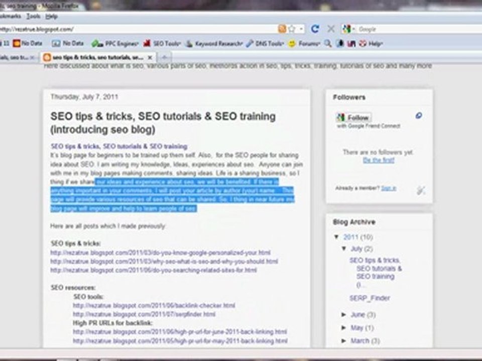 SEO tips & tricks, SEO tutorials & SEO training (introduction to seo blog Bangla videos)