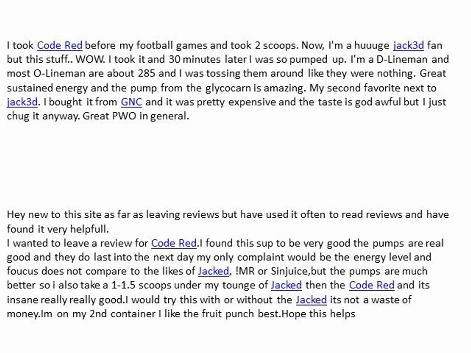 Muscle Meds Code Red Reviews