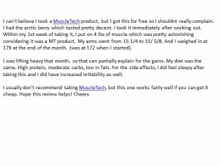 Muscletech Anabolic Halo Reviews