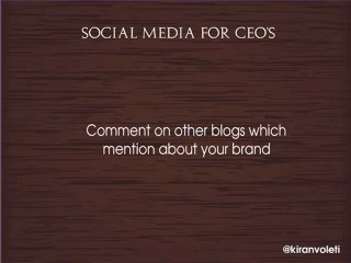 Social Media for CEOs