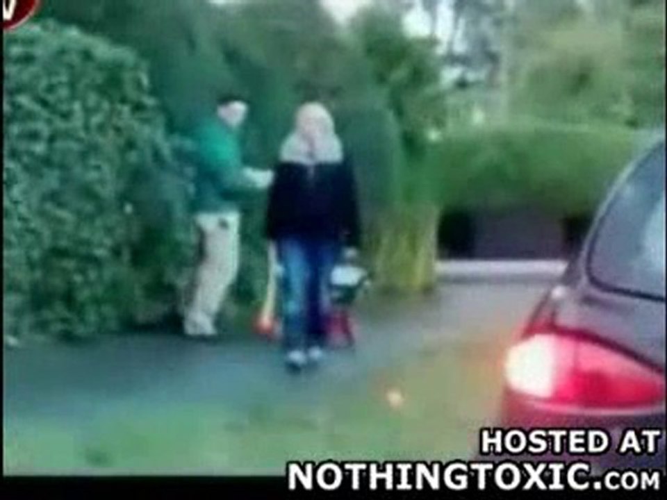 Two Psychos Attack Car With Axe