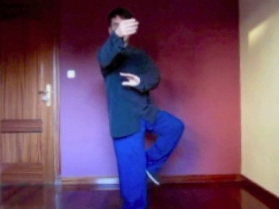 Tai chi.Cepillar la rodilla.Taichikung