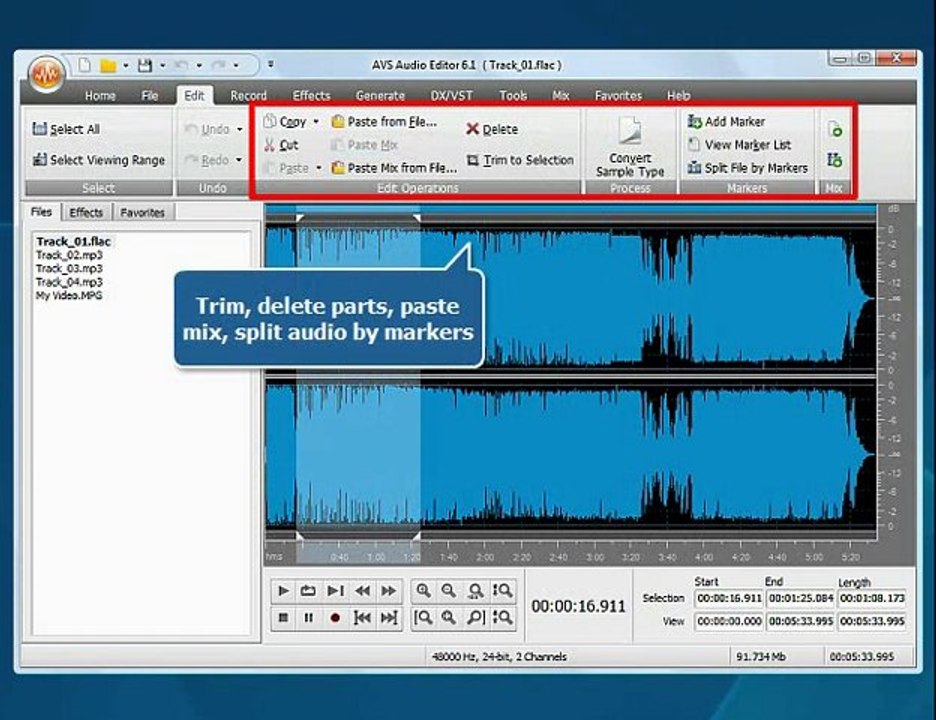 AVS Audio Editor