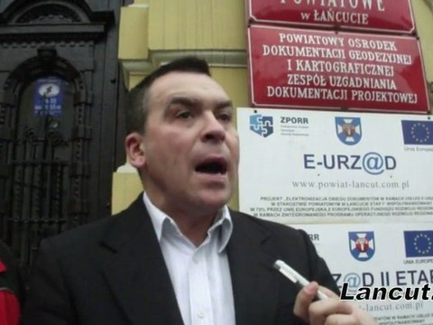 Konferencja prasowa PO w Łańcucie - wybory samorządowe 2010