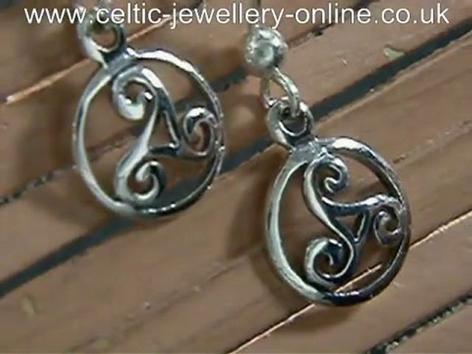 Celtic silver earrings DSG220