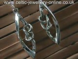Celtic silver earrings DSG221