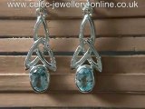Sterling silver Celtic earrings DSG242