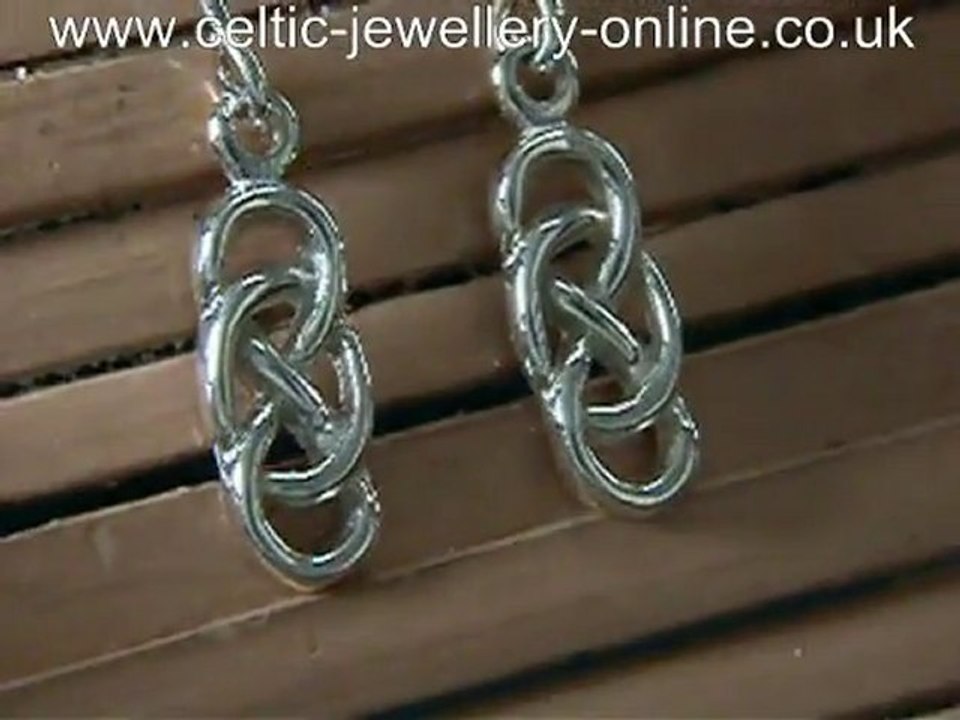 Celtic silver earrings DSG214