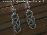 Sterling silver Celtic earrings DSG214