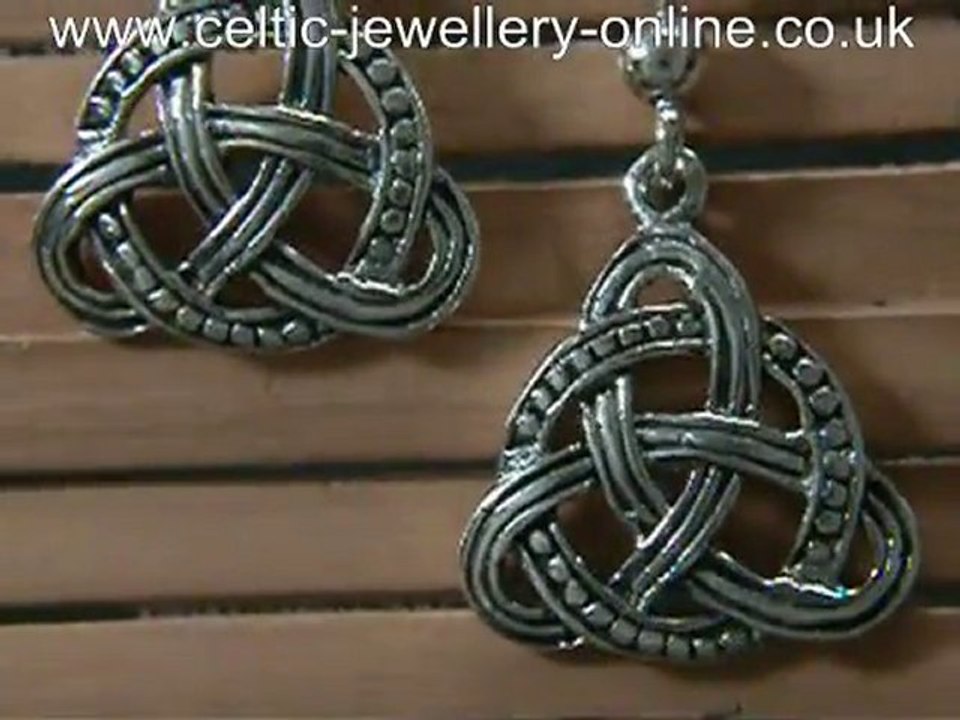 Celtic silver earrings DSG213
