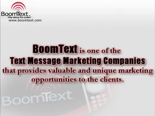 Text Message Marketing Companies