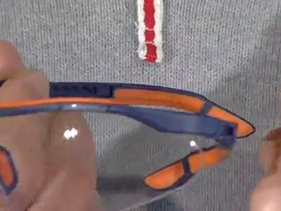 Schick, sicher, i-vo! Uvex Schutzbrille blau/orang