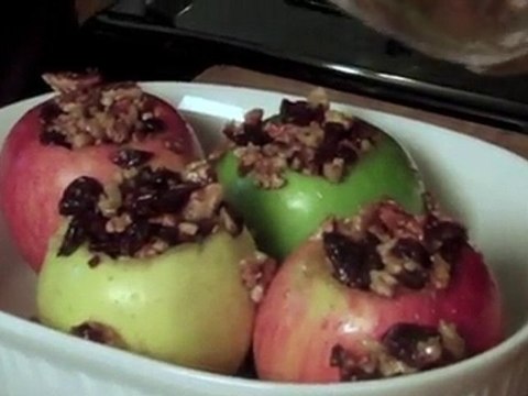 Baked Stuffed Apples in Spiced Maple Cider - Funktified Food