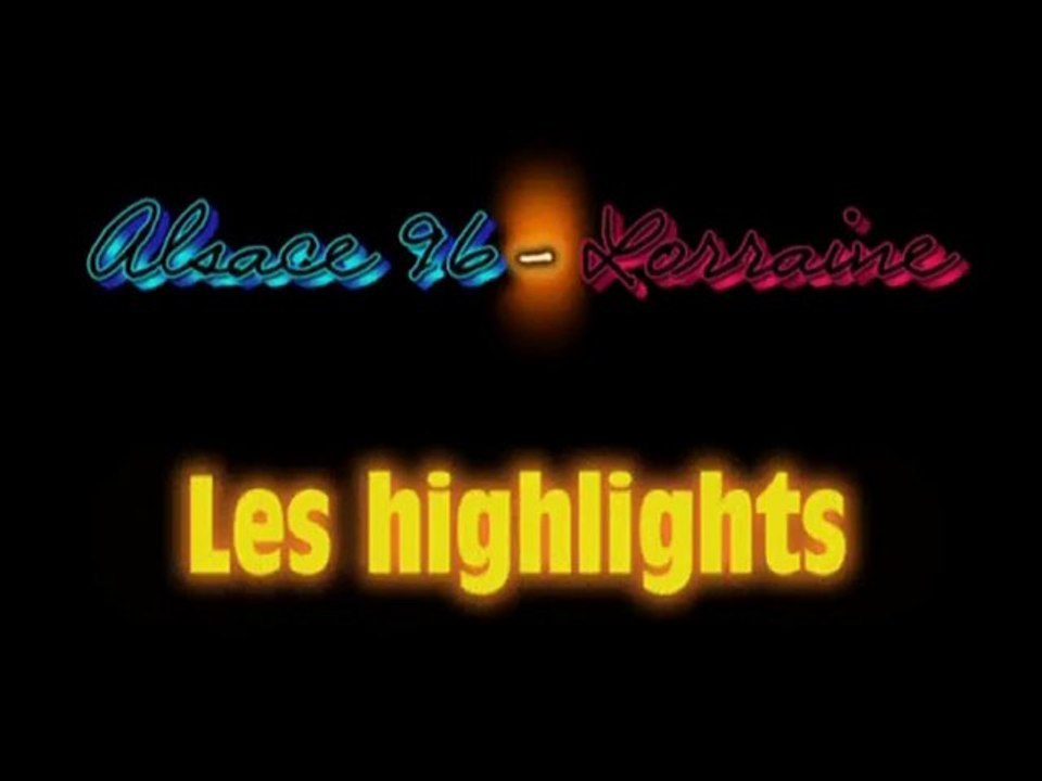 Highlights Alsace - Lorraine fille (28/10/2010)
