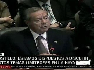 Castillo: Estamos dispuestos a discutir estos temas limítro