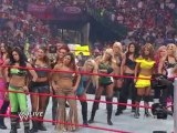 Face Divas vs Heel Divas [Raw 3/30/09   Santino's Dance]