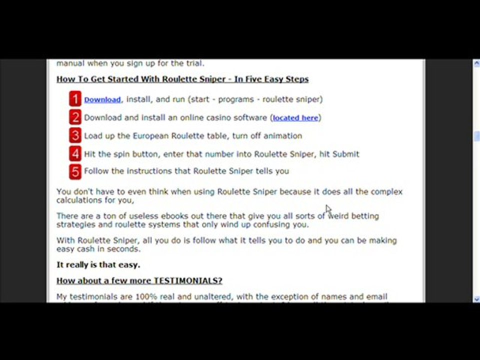 Good/Bad Review - Increase Your Wins with Roulette Sniper!