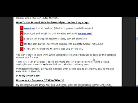 Good/Bad Review - Increase Your Wins with Roulette Sniper!