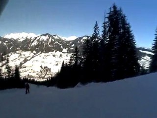 Descente à 3 jusque praz sur Arly.Quel dénivelé