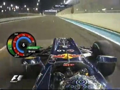 SEBASTIAN VETTEL ON BOARD LAP ABU DHABI F1 2010