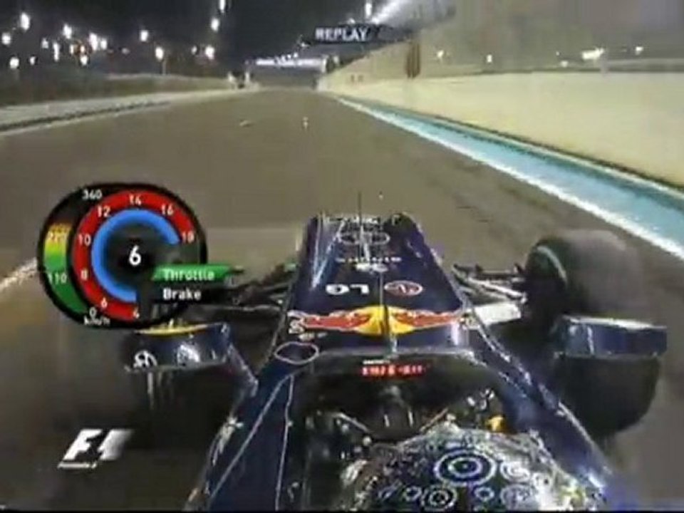 SEBASTIAN VETTEL ON BOARD LAP ABU DHABI F1 2010