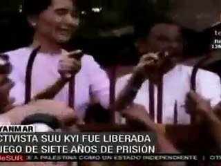 Activista Aung San Suu Kyi liberada luego de 7 años en pris