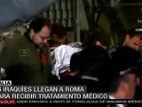 Llegan a Roma 26 iraquíes para recibir tratamiento médico