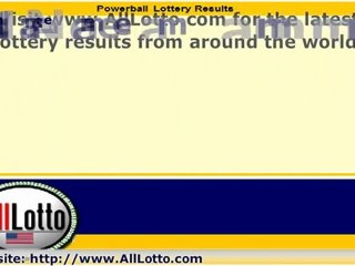 Powerball Lottery Drawing Results for November 13, 2010