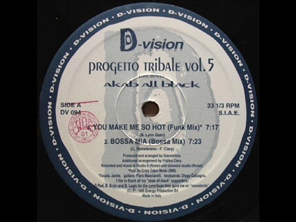 PROGETTO TRIBAL 5 - You make me so hot (1995)