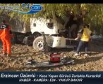 Erzincan Üzümlü trafik kazası 1 yaralı, kurtarma operasyonu