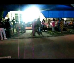 In the night at Camp parent volunteers care Merapi