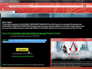 ASSASSINS CREED BROTHERHOOD XBOX360 KEYS 100% REAL KEYS