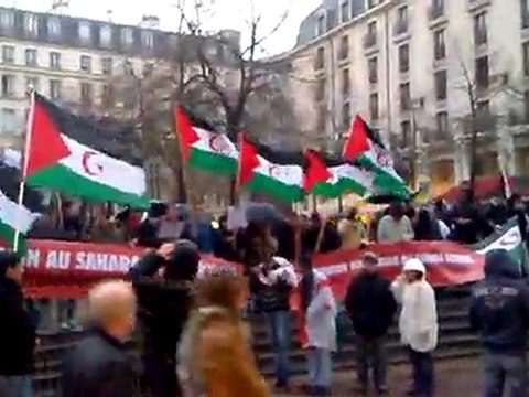 MANIFEFESTATION SAHRAOUI RASD POLISARIO PARIS 10/11/2010