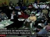 Habitantes de Montevideo deciden políticas públicas