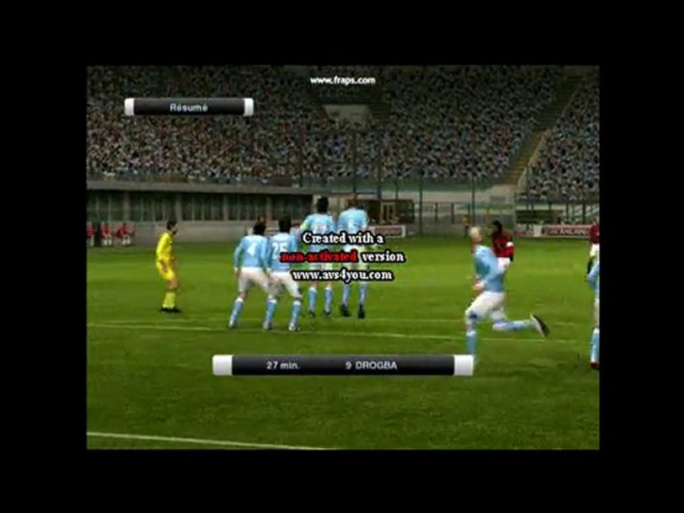 DROGBA coup francs 25 mètres MAGNIFIQUE !!