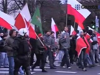 Marsz ONR-u przez Warszawę