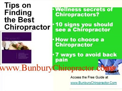Bunbury Chiropractor and Chiropractic services